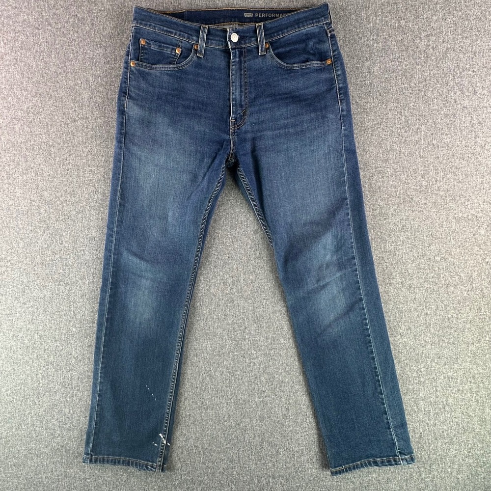 Levi's Jeans Mens 32x30 505 Performance Blue Straight Leg Stretch 00505-1704